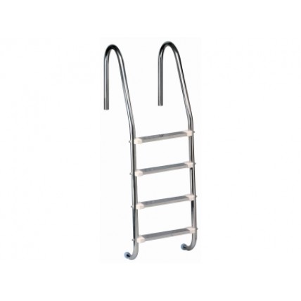 Escada Inox 4 Degraus em INOX,com ponteiras em abs